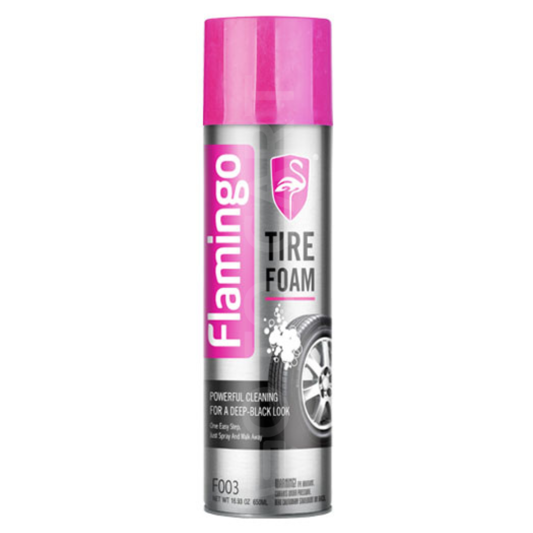 Flamingo Tire Foam F003 650ML  All in One Tire Cleaner