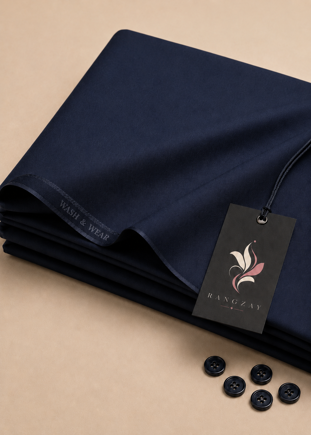 Navy Blue Wash & Wear