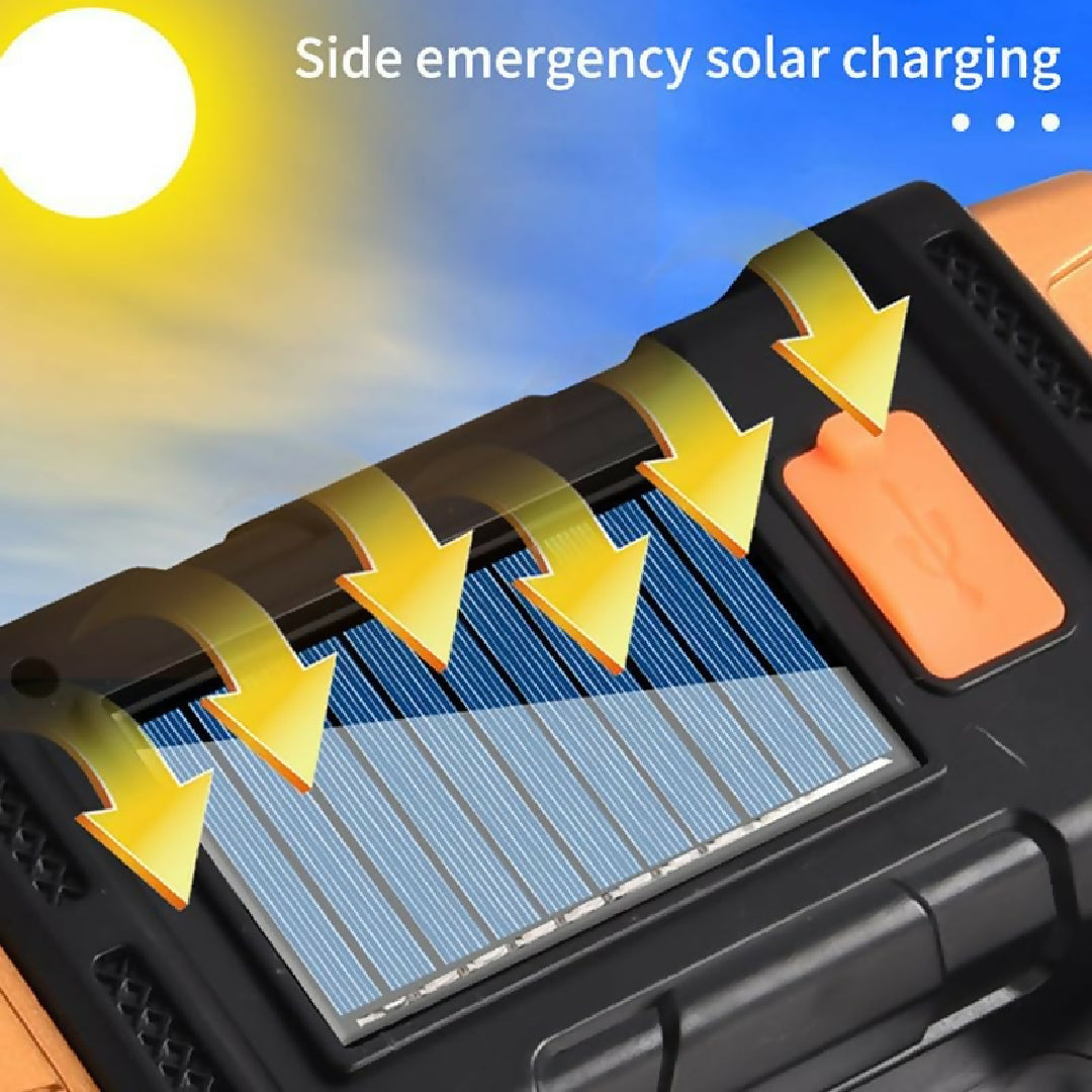 2in1 Rechargeable Solar Charging LED Double Sided Handy Heavy Bulb Light