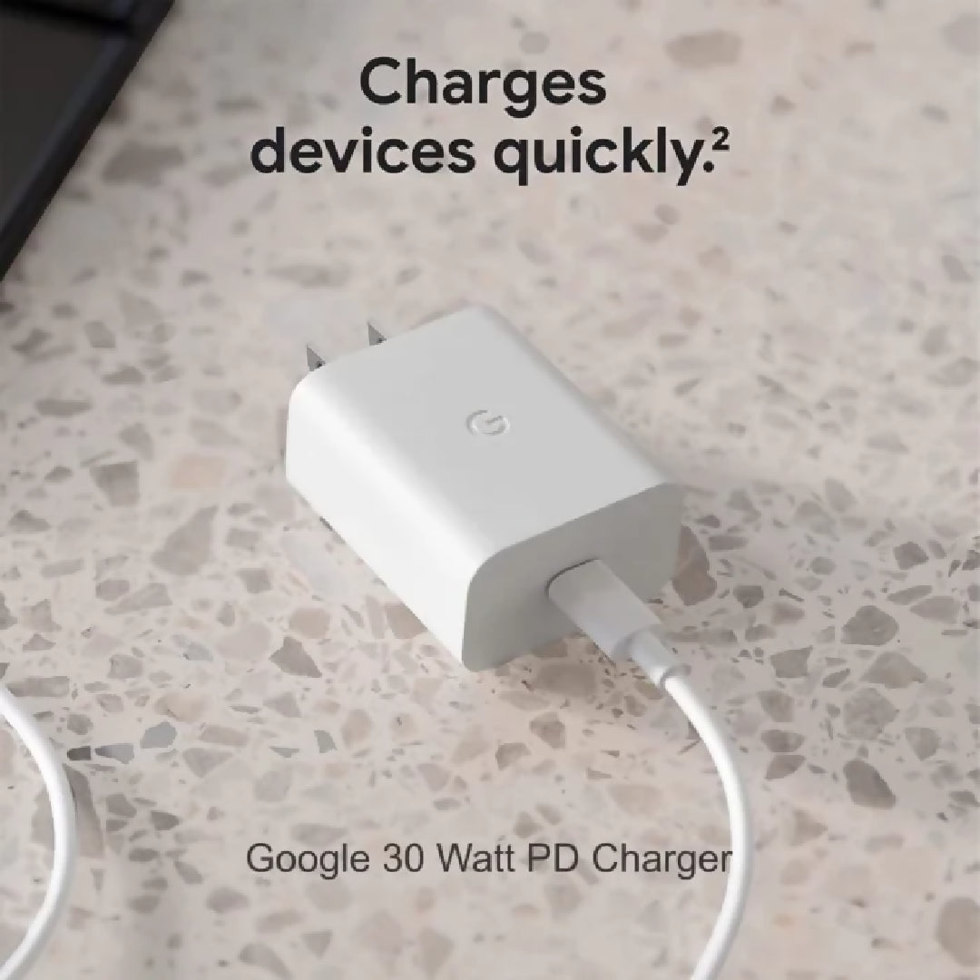 Google Pixel 30W USB-C Fast Charging Adapter and Cable