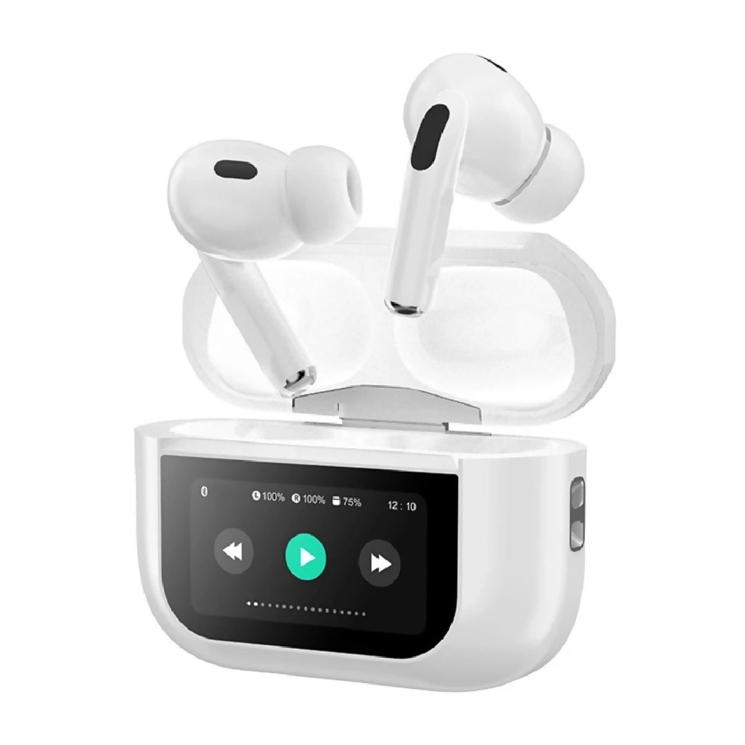 A9 Pro High Quality Sound ENC Noise Reduction Wireless AirPods With Smart Touch Screen Control