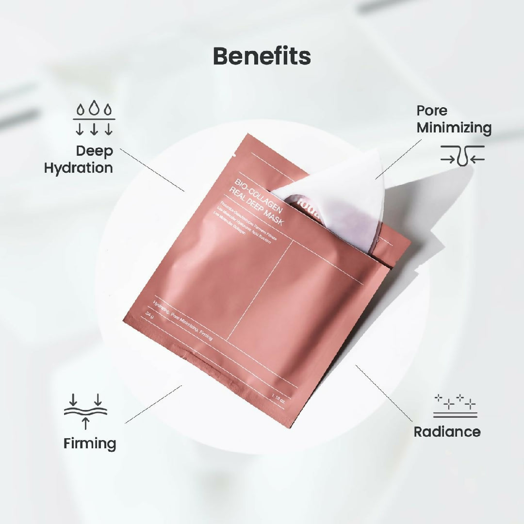 1-Pc-Bio-Collagen-Real-Deep-Mask-Hydrating-Over-Night-Facial-Sheet-Mask-Pore-Minimising-Firming-Collagen-Mask-Hydrating-Overnight-Skin-Care-Mask