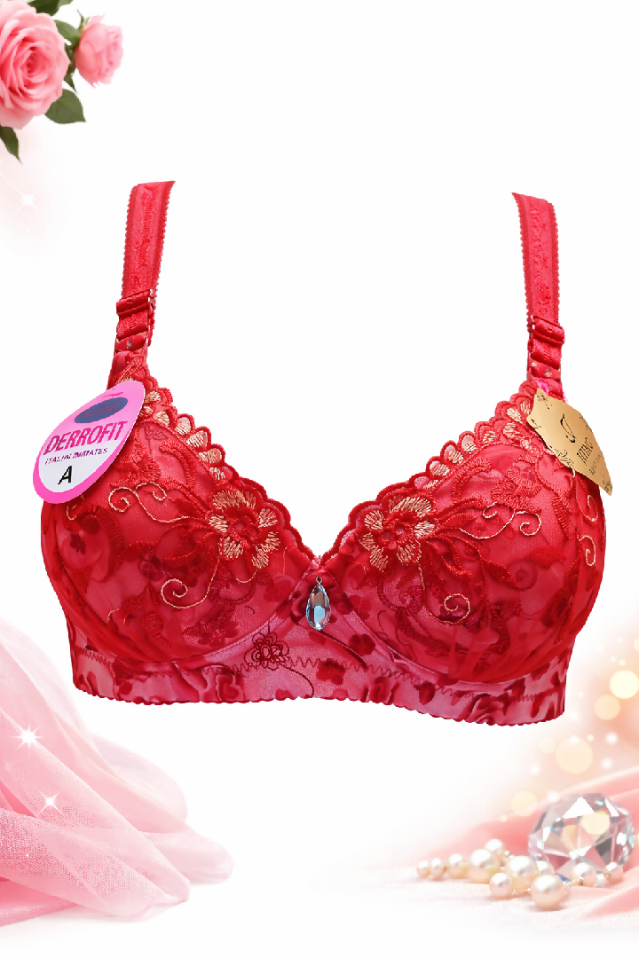 Premium Embroided Padded Bras Super Soft Perfect Daily Comfort