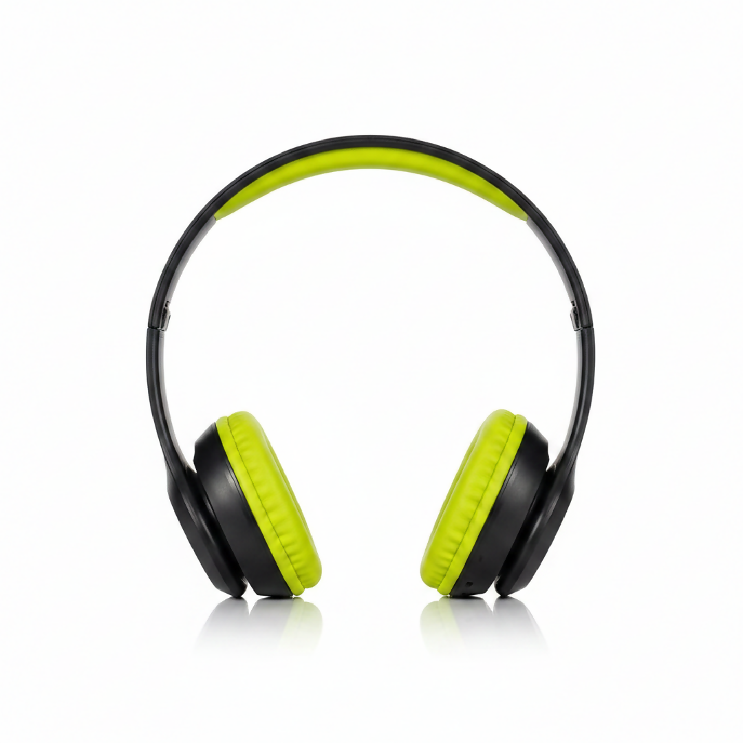 P47 Wireless Bluetooth Headphones Yellow Green