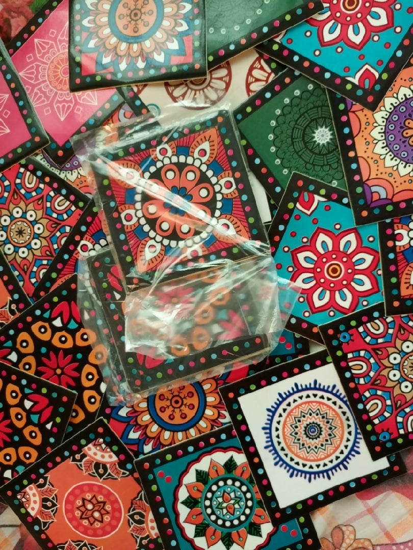 Colorful Self Adhesive Tile Stickers 12 Pcs