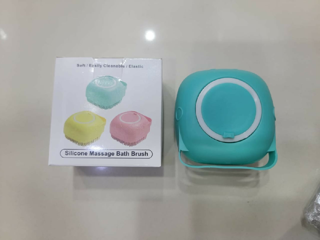 2-in-1 Silicone Bath Brush Back Scrubber Combo Deal Body Massage Bath Brush Silicone Back Scrubber Belt