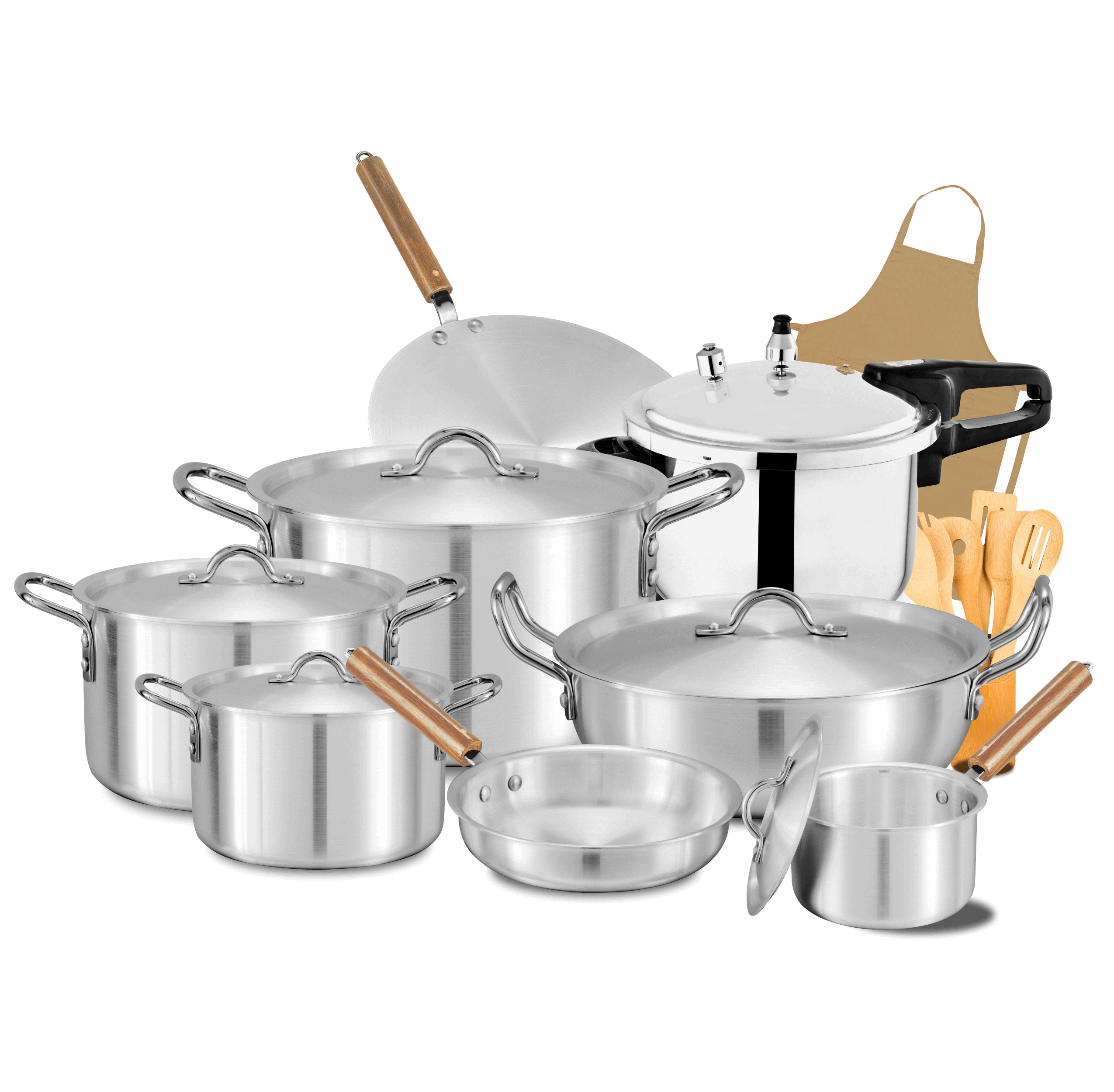 Metal Finish Jumbo Set   21Pcs