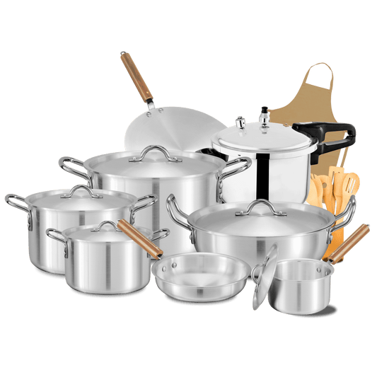 Metal Finish Jumbo Set   21Pcs