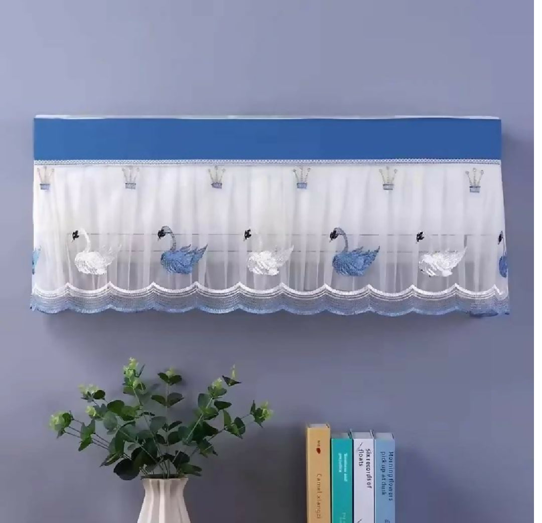 Transparent Ac Cover Inner 1 Ton 1 5 Ton Double Layer Dust Proof Waterproof AC Cover Adjustable Indoor Air Conditioner Cover
