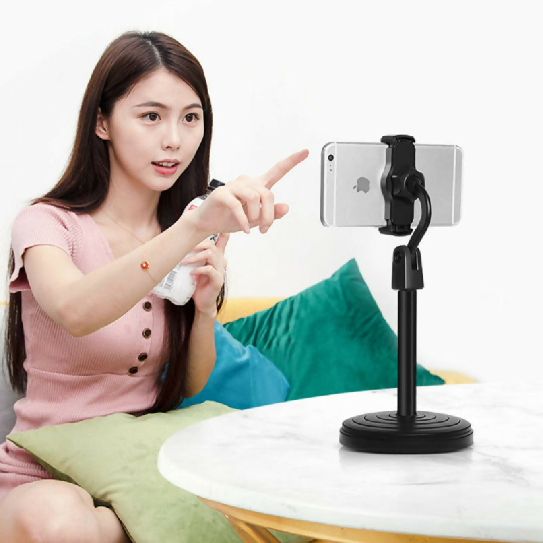 Multifunction Mobile Tripod Stand Mini Tripod Stand Mobile Holder Adjustable Height Angle Phone Holder
