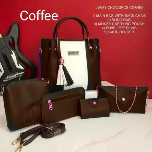 5-Piece Bag Combo - Main Bag - Sling - Pouch - Envelope Sling - Card Holder