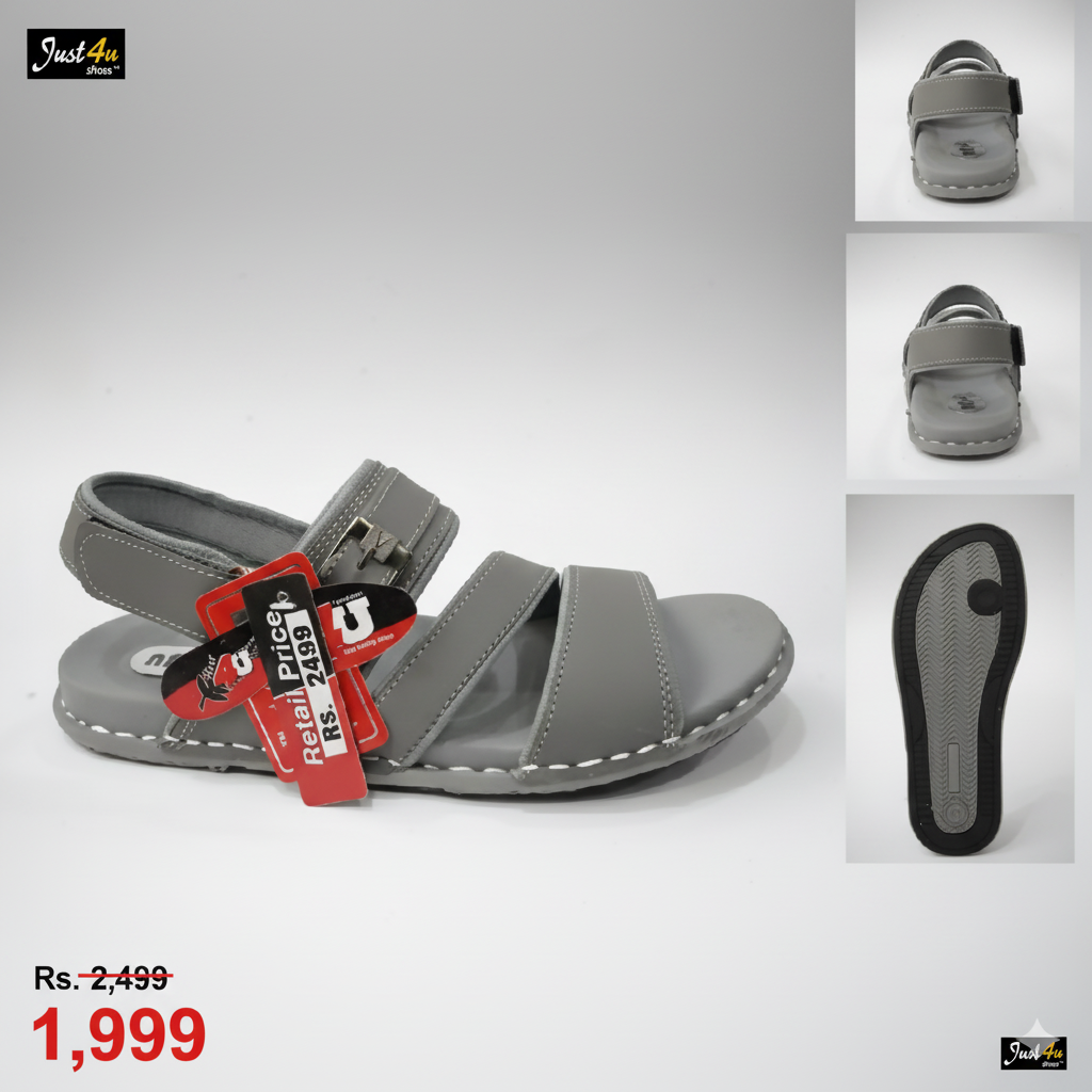 Sandals for men color grey
