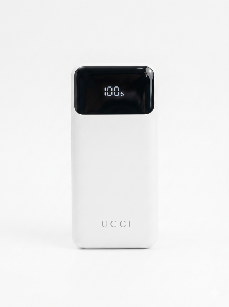 UCCI UP 012 20000mAh Power Bank 22 5W Super Fast Charging with Built in Type C And Lightning Cables And LED Digital Display