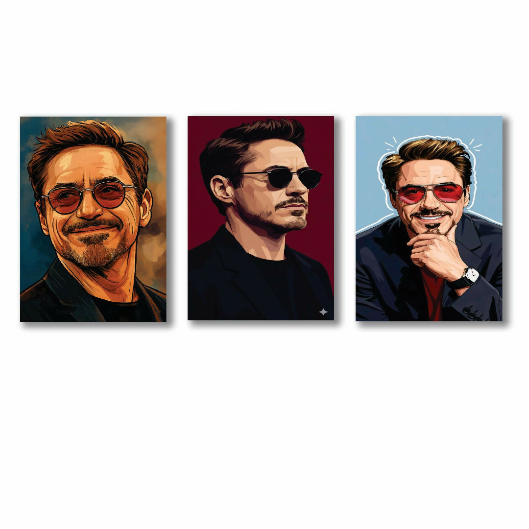 Set of 3 Premium Wall Art Photo Tiles Modern Home Decor Sets 8x11