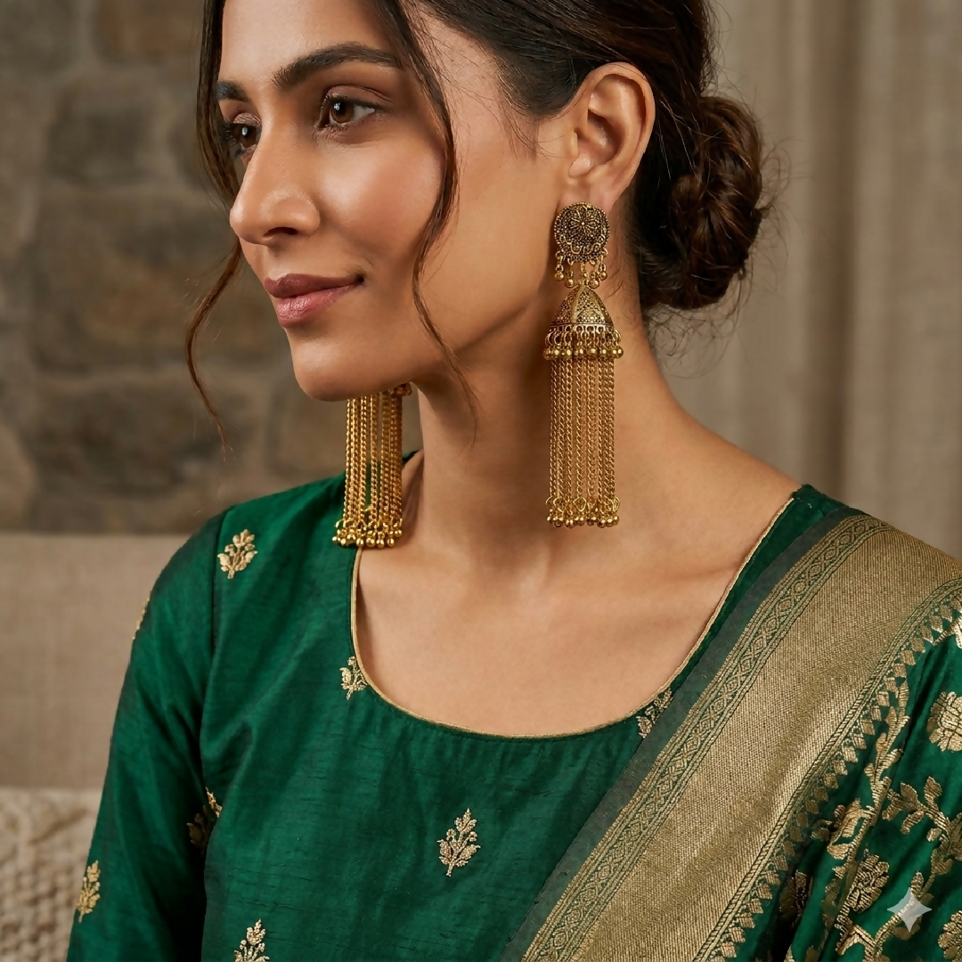 Kashmiri Jhumki With Jhallar