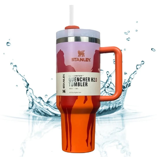 Orange Barbie Stanlay Tumbler H2-0 Tumbler 1-18L Limited Edition Double Wall Vacuum Insulated