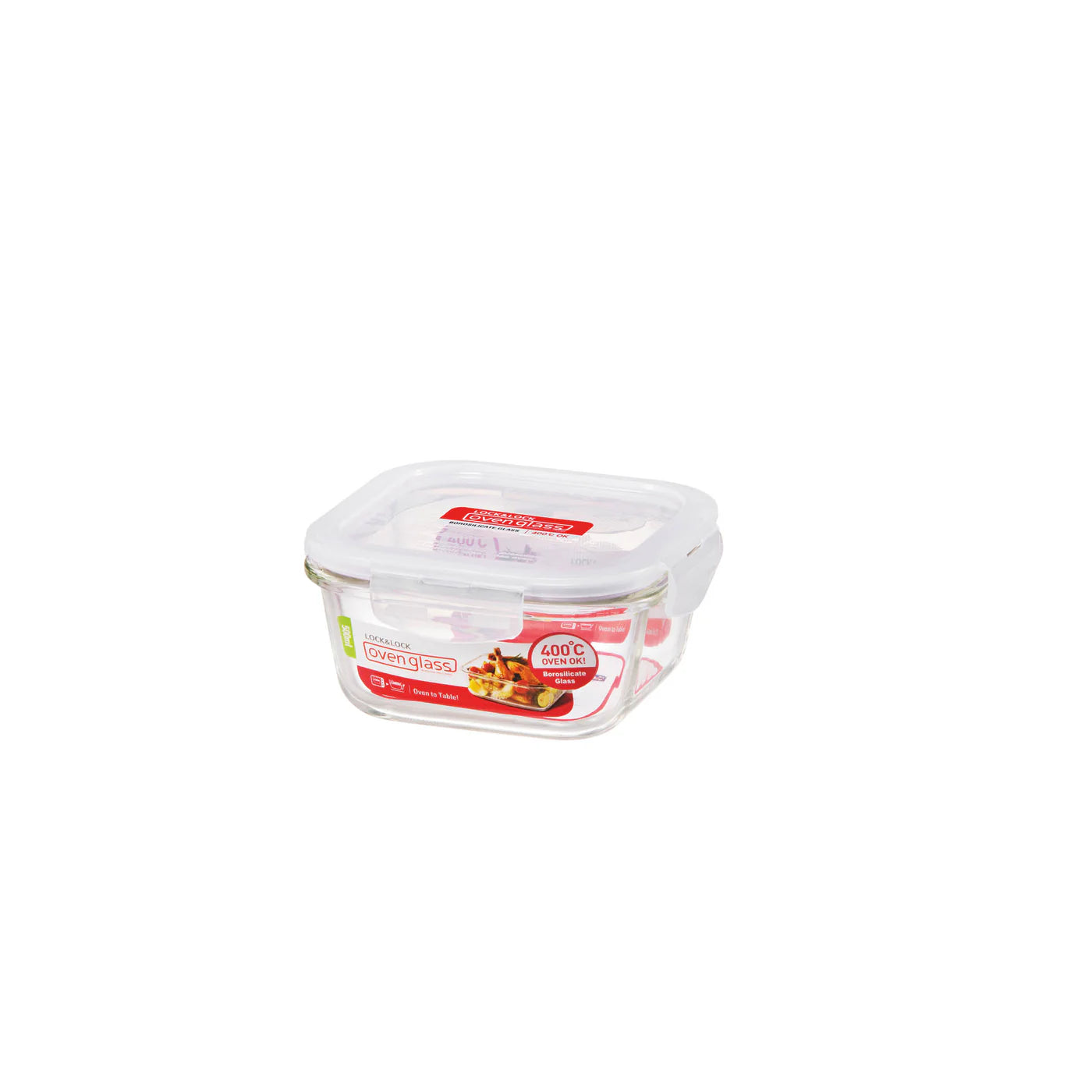 BOROSEAL-II HEAT RESISTANT GLASS SQUARE 500 ML LG214