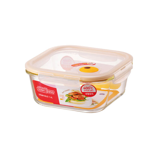 OVEN GLASS EURO STEAM HOLE RECTANGULAR 1.4L LG234T