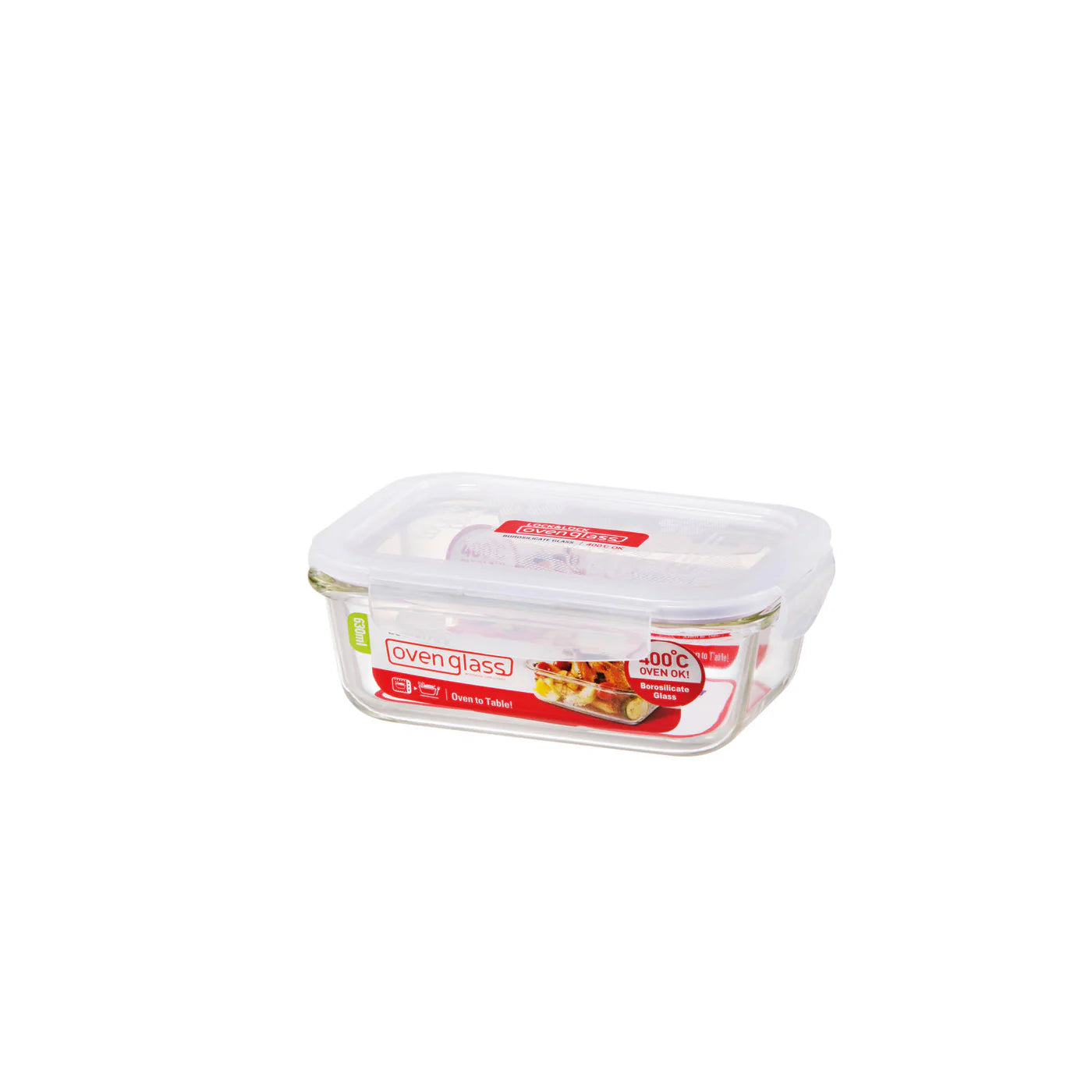 BOROSEAL-II HEAT RESISTANT GLASS SQUARE RECTANGULAR 630 ML LG428