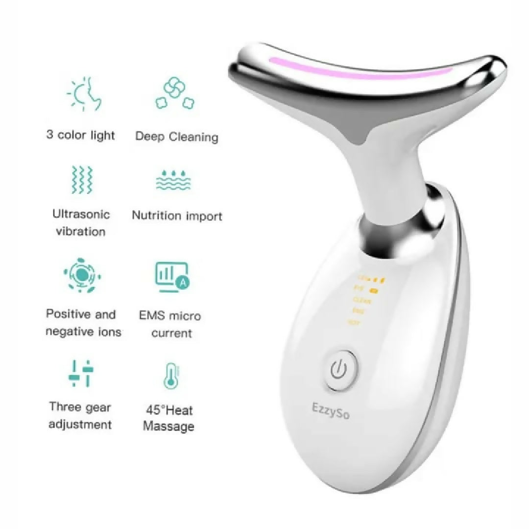 LED Photon Therapy Neck Massager Skin Tightening and Face Lifting Device