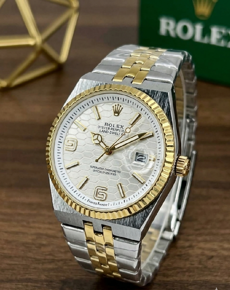 Rolex Two-Tone Hexa Dial Luxury Watch