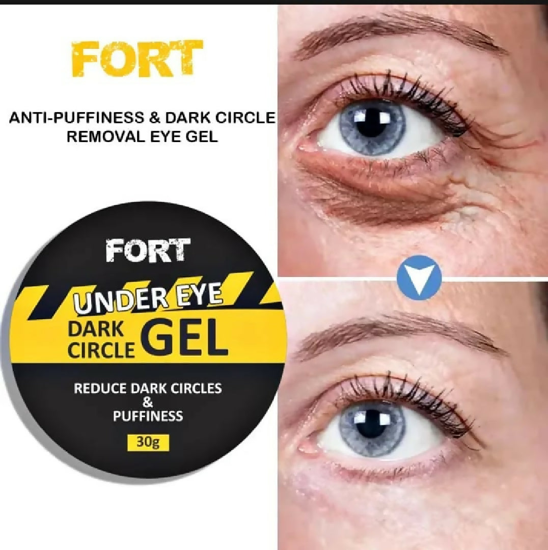 FORT Eye Gel For Wrinkles And Dark Circles Anti Aging Brightening Under Eye Care