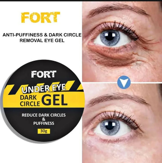 FORT Eye Gel For Wrinkles And Dark Circles Anti Aging Brightening Under Eye Care