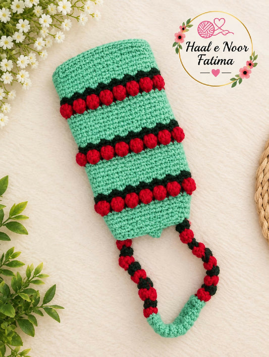 Handmade Crochet Mobile pouch purse Crossbody bag with strap