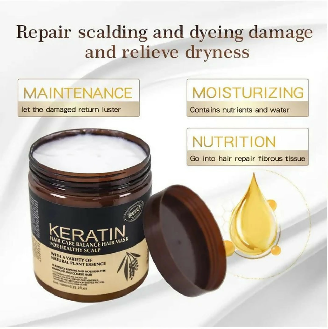 Keratin Hair Care Balance Hair Mask Hair Treatment (500ml) Sold by Armall