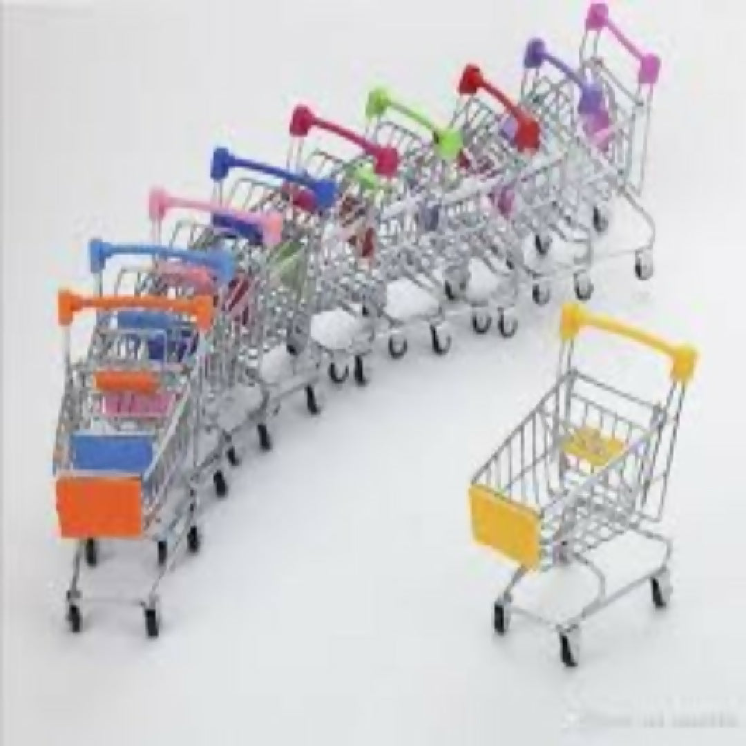 kid Mini Shopping Cart Supermarket Handcart Shopping Utility Cart Mode Storage Toy Pretend Play Shopping Hand Cart Toy Outdoors