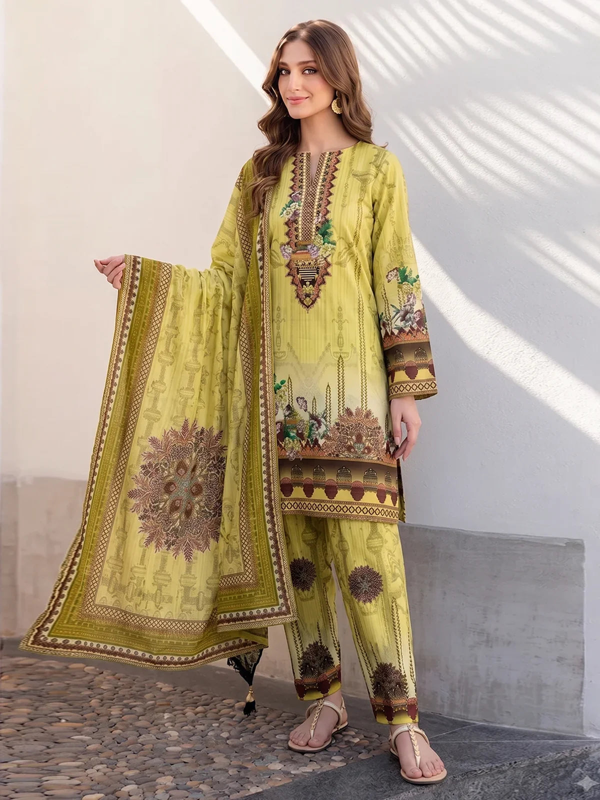 3Pcs Unstitched Marhaba Vol 01 Design 03