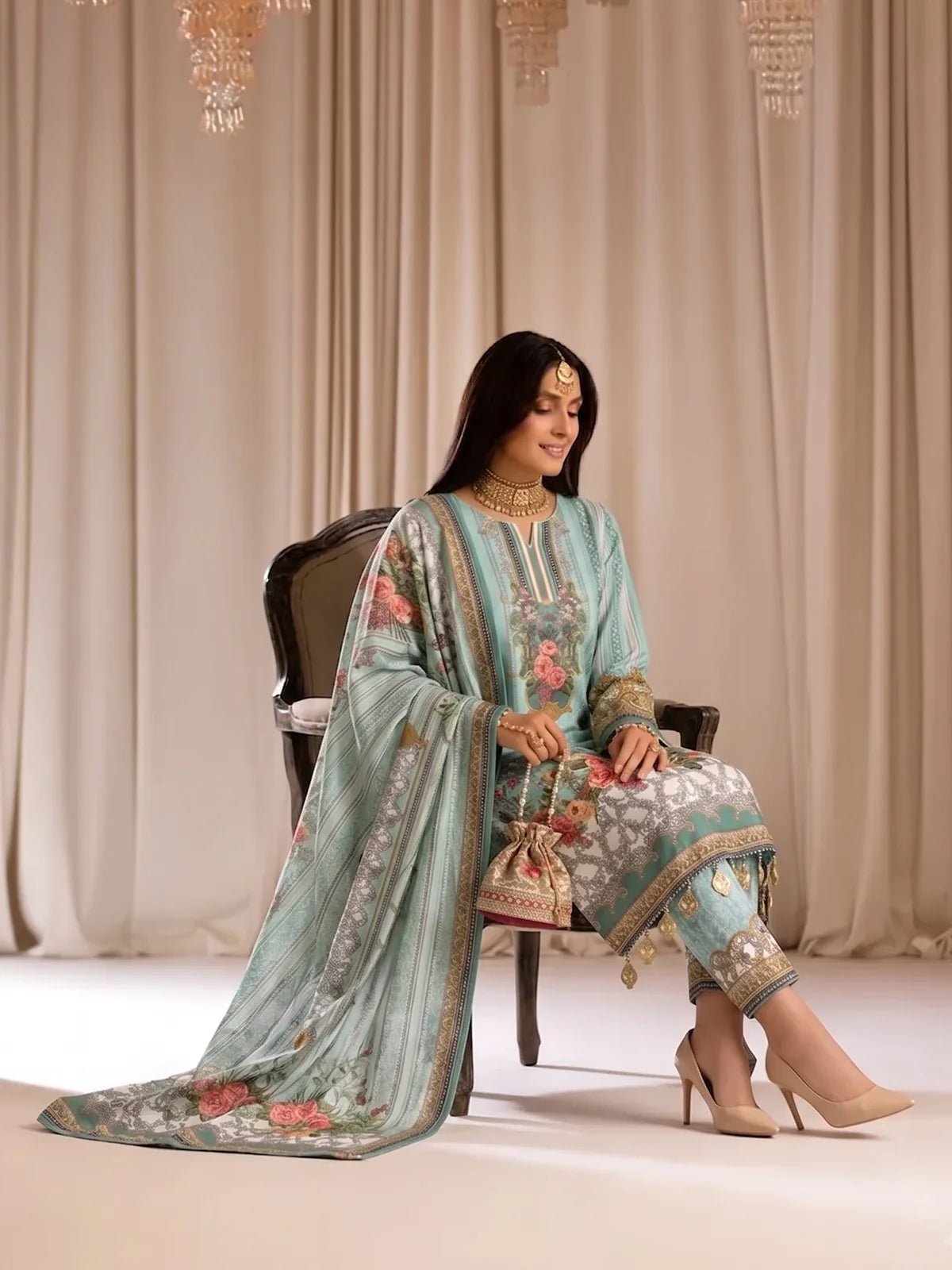 3Pcs Unstitched Marhaba Vol 01 Design 04