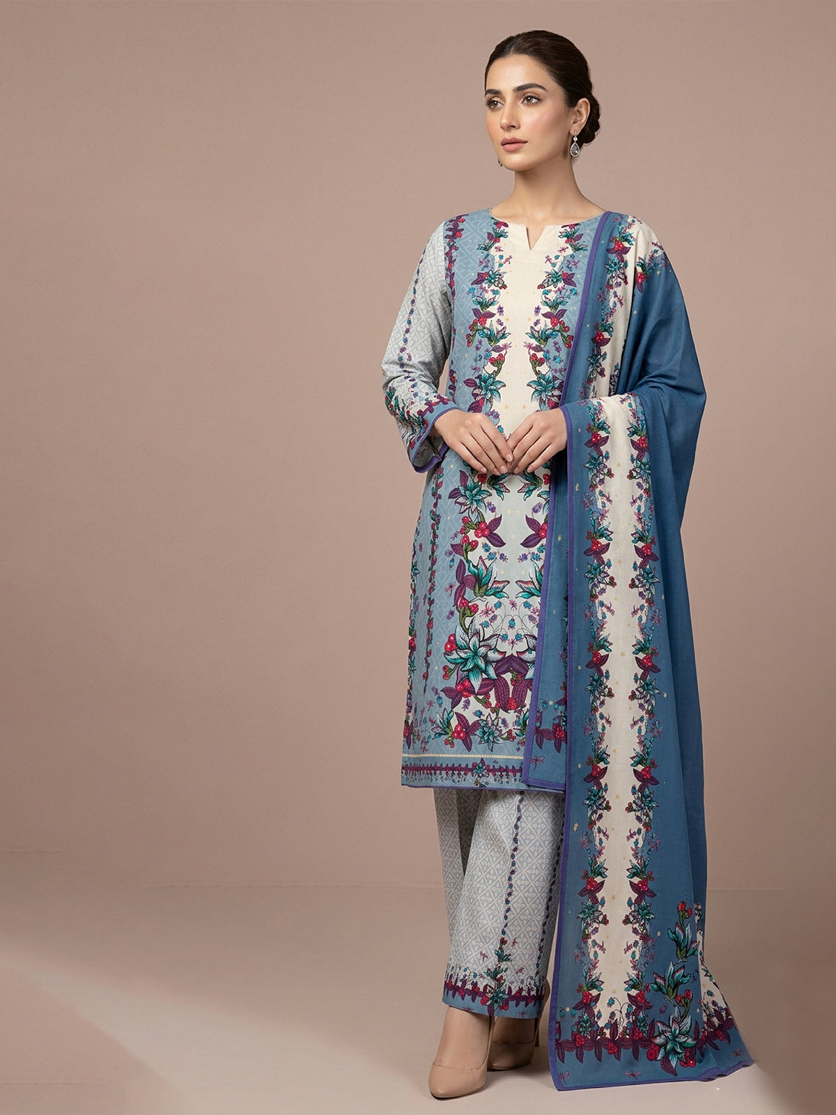 3Pcs Unstitched Marhaba Vol 02 Design 06