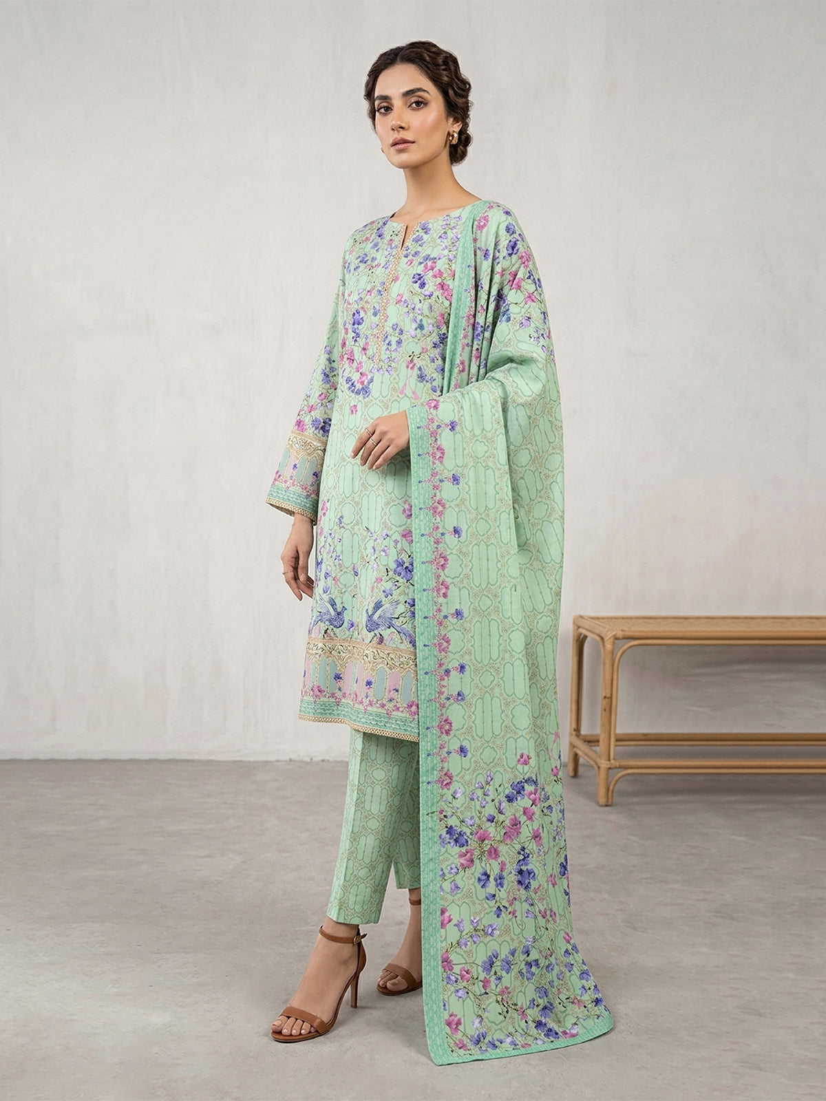 3Pcs Unstitched Marhaba Vol 02 Design 09