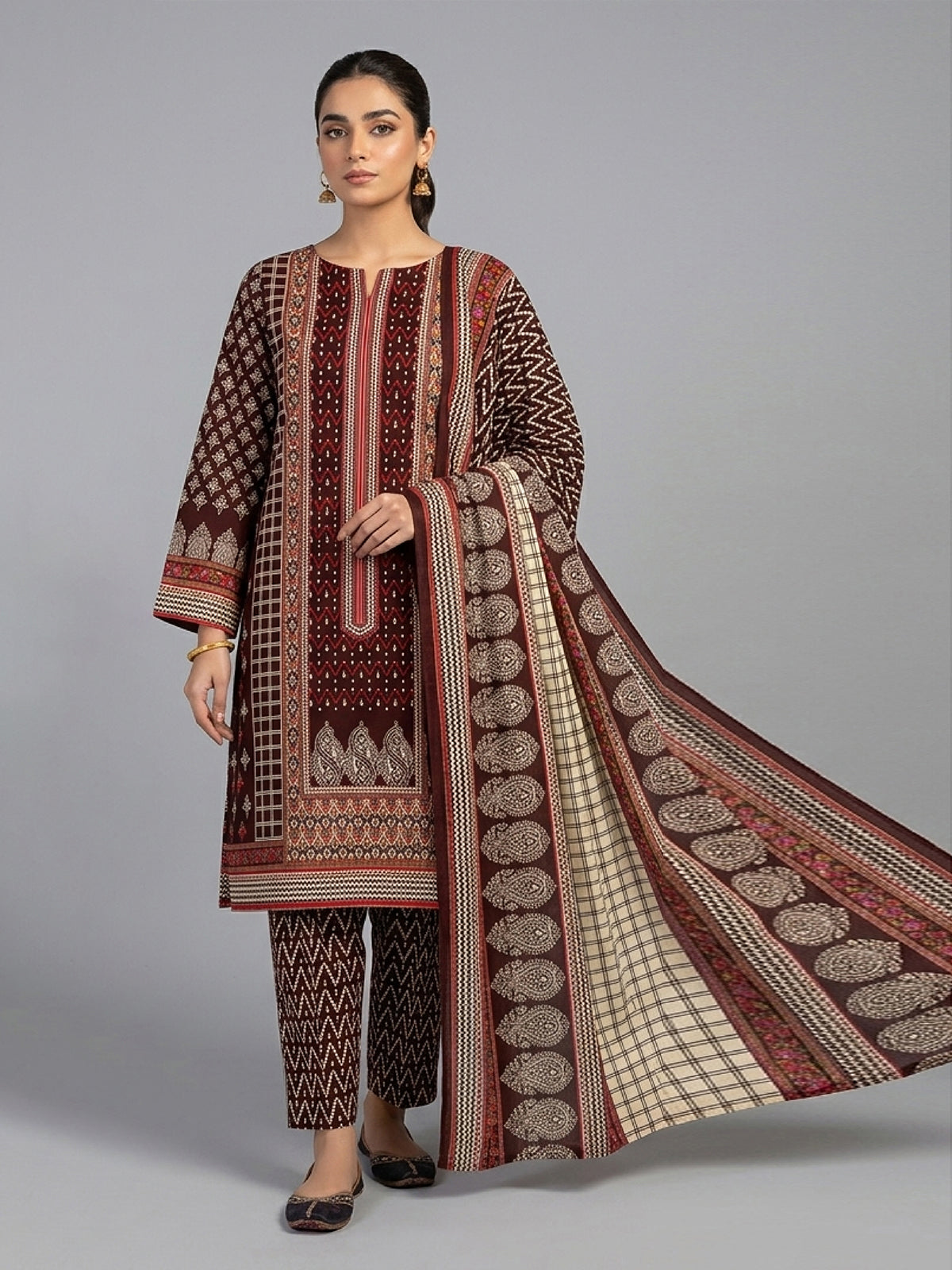 3Pcs Unstitched Marhaba Vol 03 Design 07