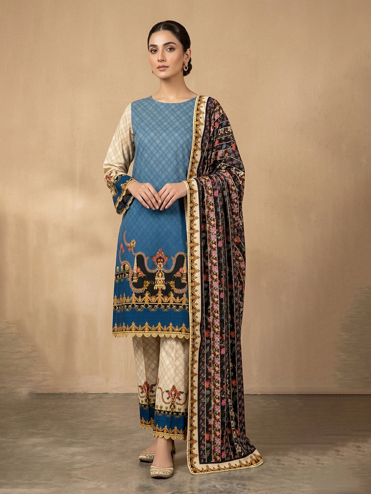 3Pcs Unstitched Marhaba Vol 03 Design 09