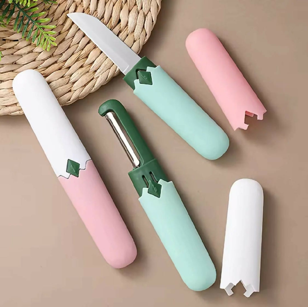 2in1 Stainless Steel Knife Peeler