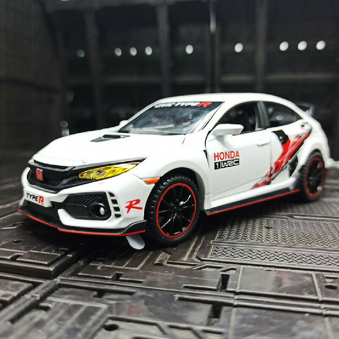 Honda Civic type R Car Model Alloy 1 32 Diecast Cars Model Car Toy Vehicles Toys For Children Gifts
