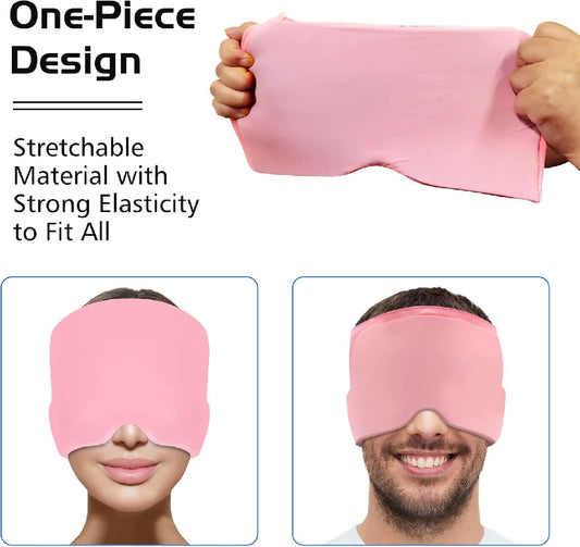 Migraine-Relief-Cap-Headache-Relief-Hat-for-Migraine-Relief-Tension-One-Size-Fits-All-Headache-Cap-with-Reusable-Ice-Gel-Pack-for-Puffy-Eyes-Stress-Relief-random-color