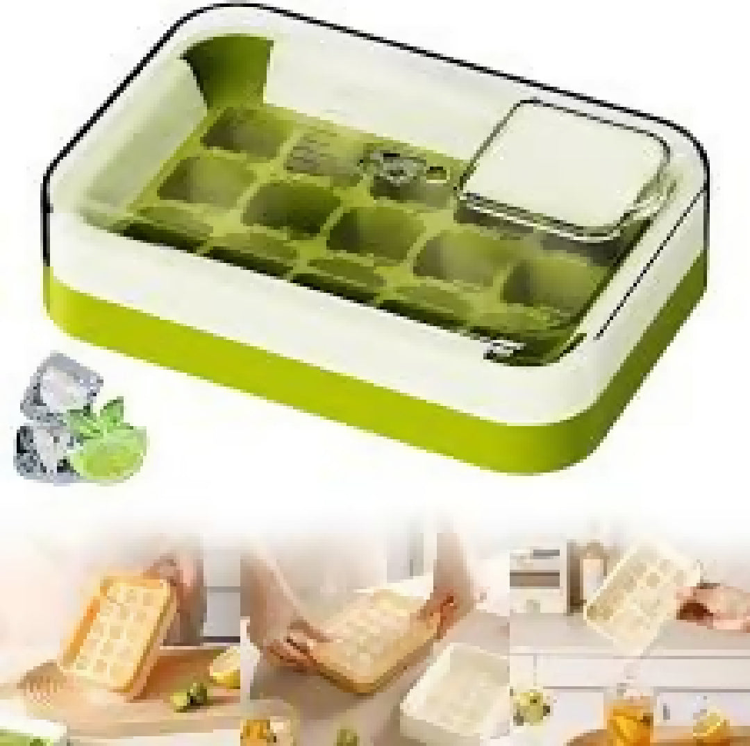 Ice Cube Maker with Cover Easy to Make 15 Ice Perfect for Home Parties Festivals