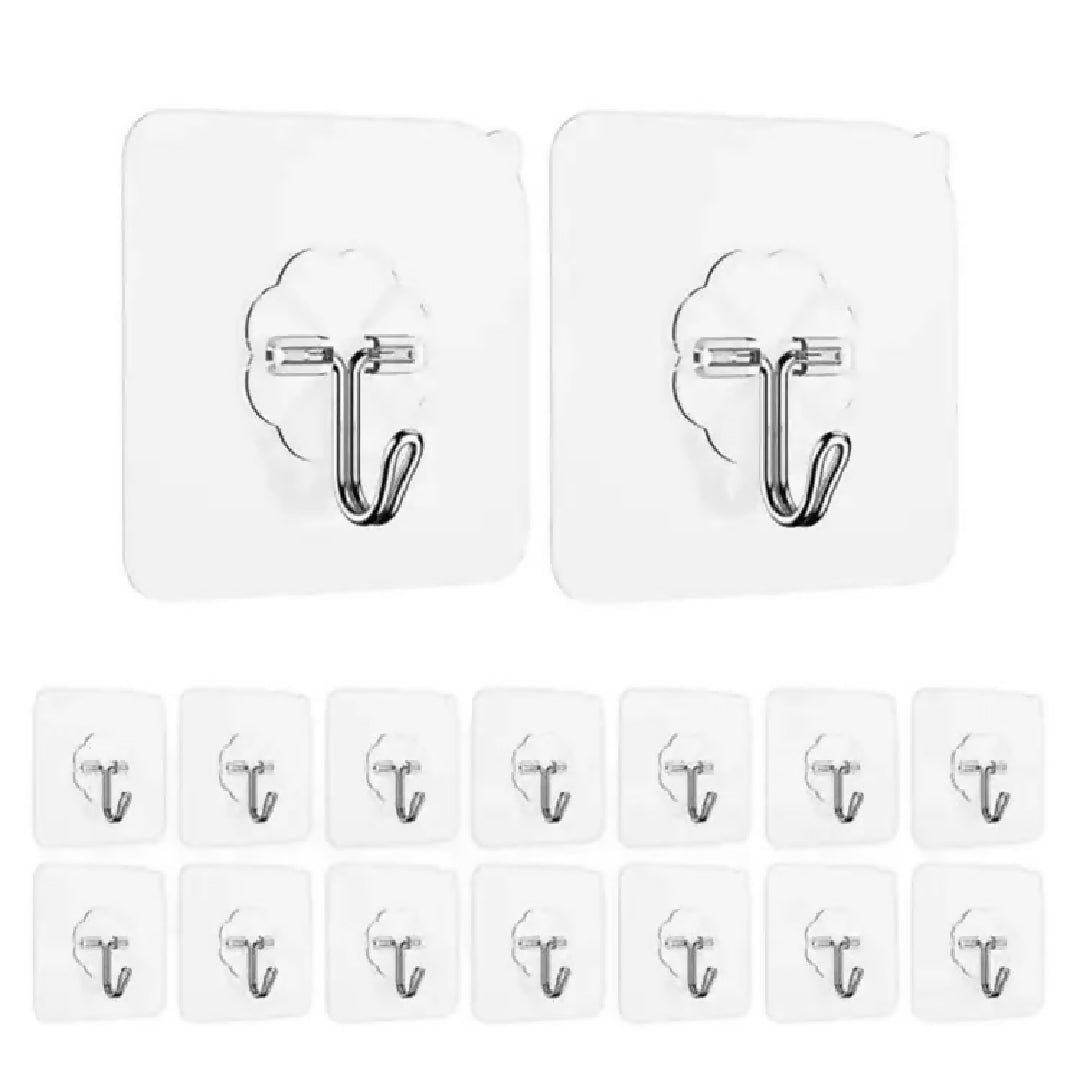 Pack Of 10Pcs Adhesive Suction Cup Hooks Stick Hook Heavy Duty Sticky Wall Ceiling or Nail Do