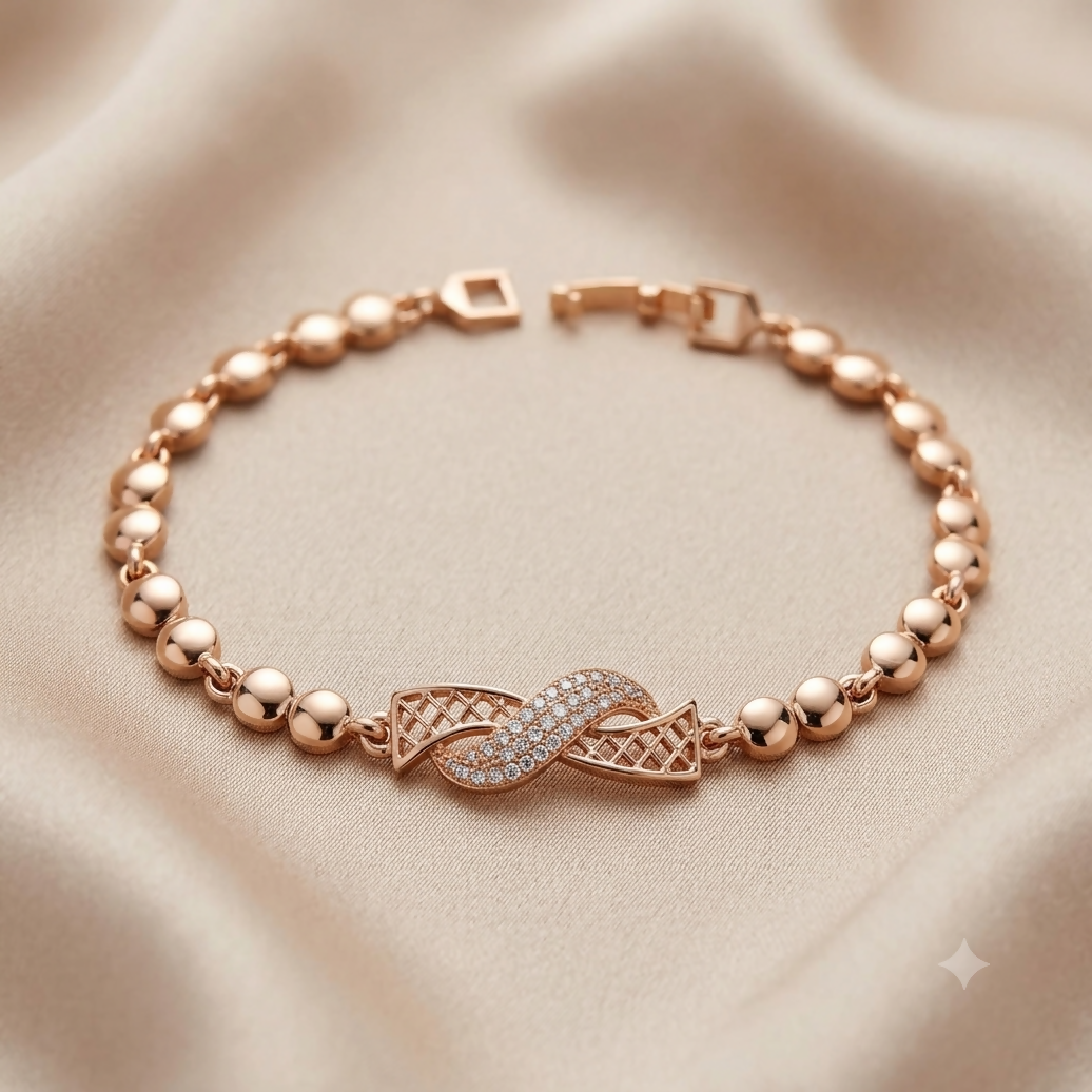 Rose Gold Infinity Bracelet