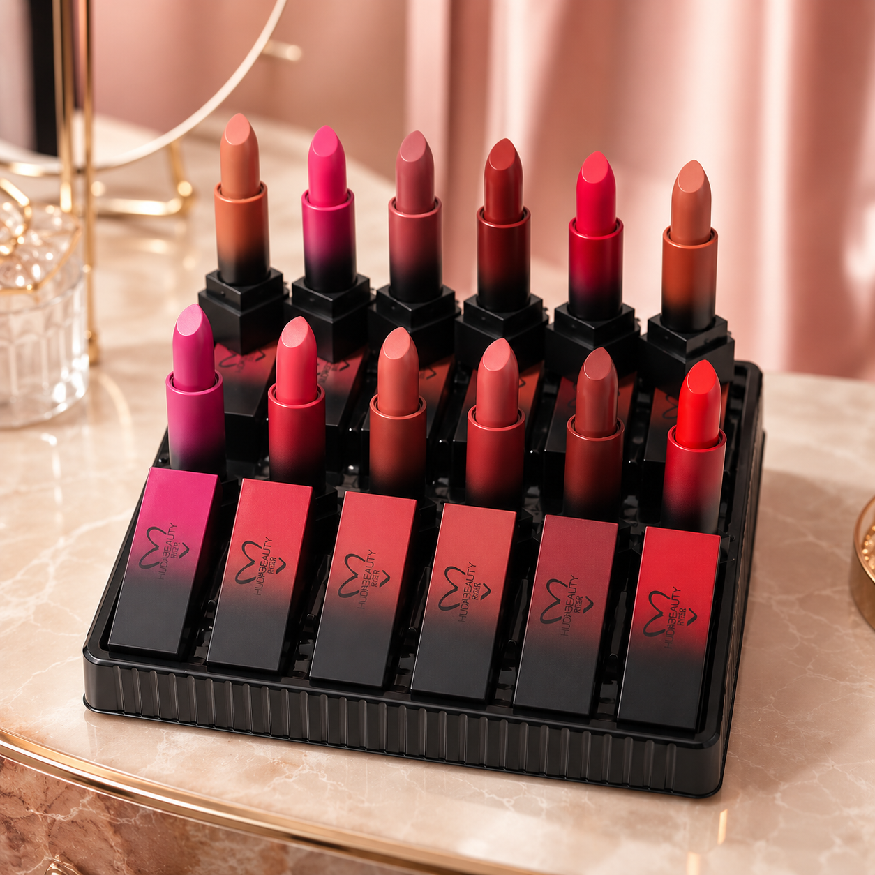 New 12 Pcs Huda beauty Kiss lipstick