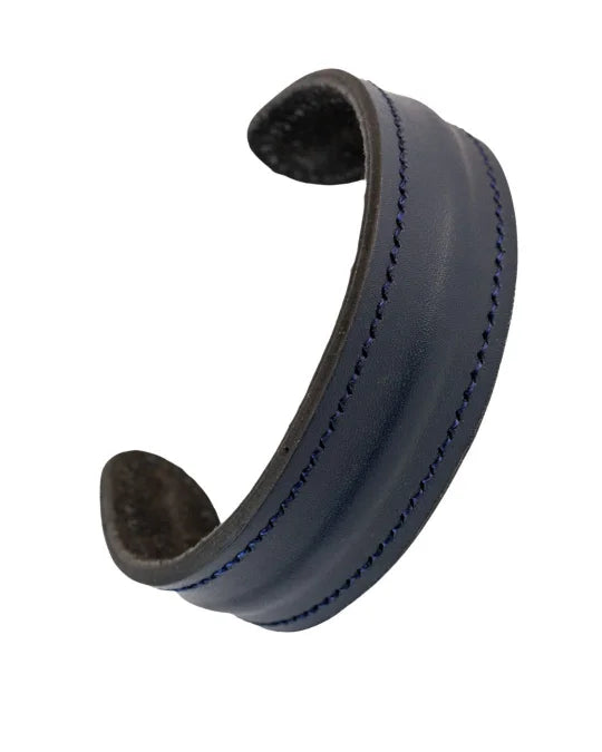 The Grit - Midnight Navy - Kara Style Leather Bracelet / Leather Cuff