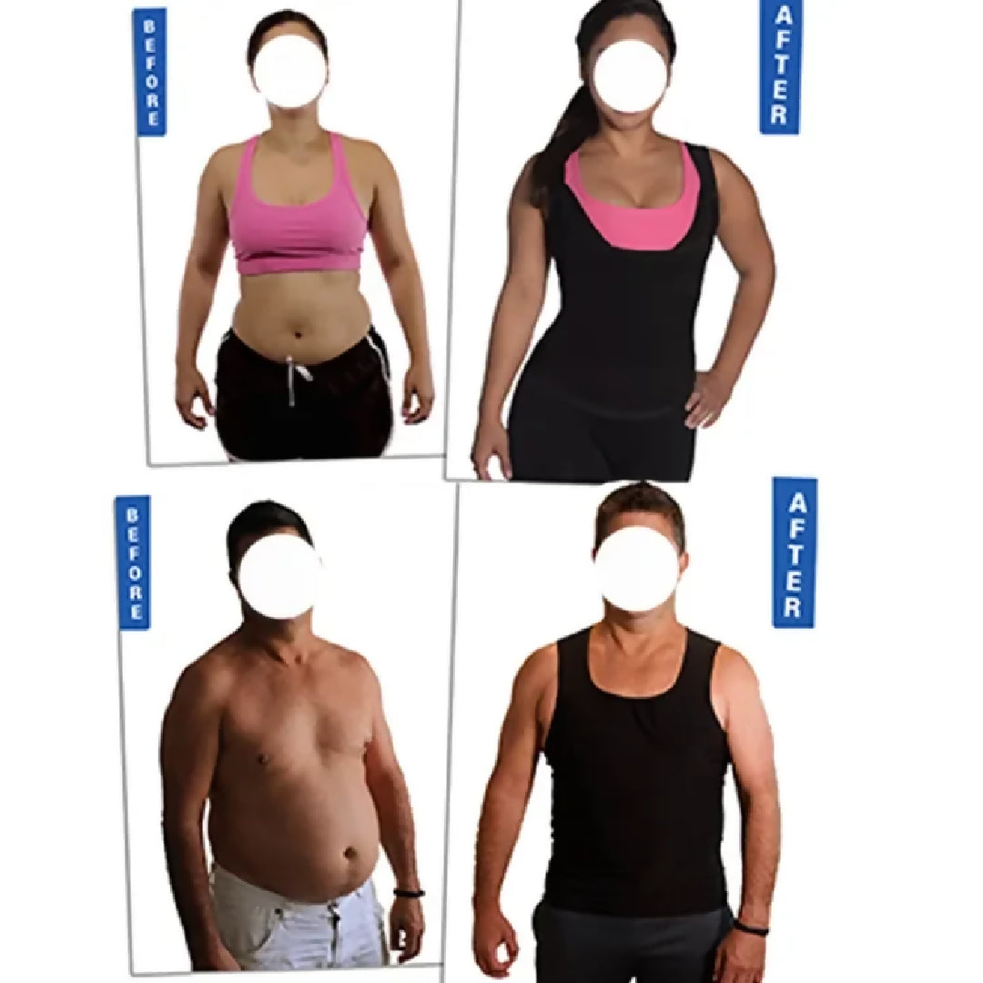 Men and woman Sweat Shaper Polymer Vest- Instantly Shapes And Slims