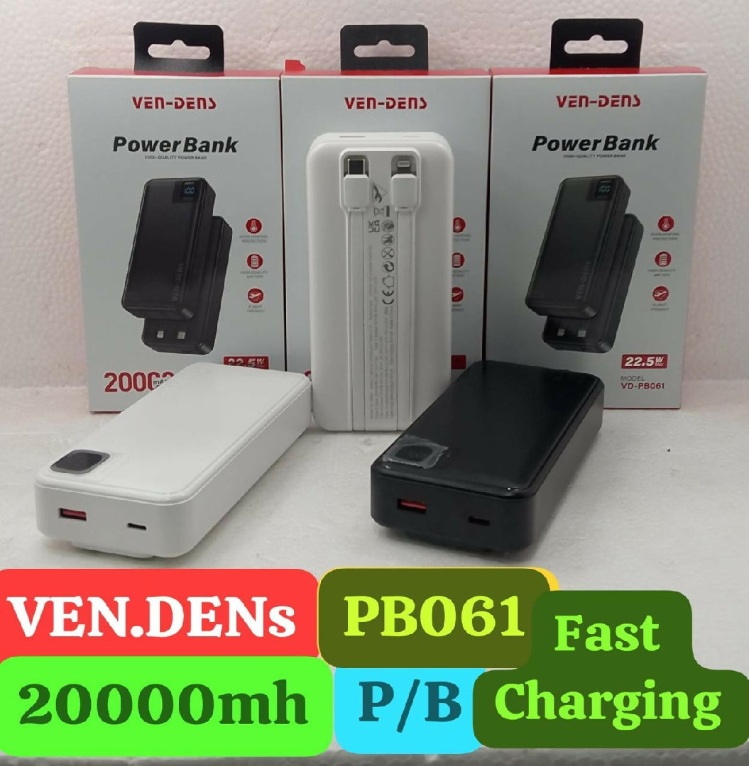VEN-DENS VD-PB061 20000MAH POWER BANK