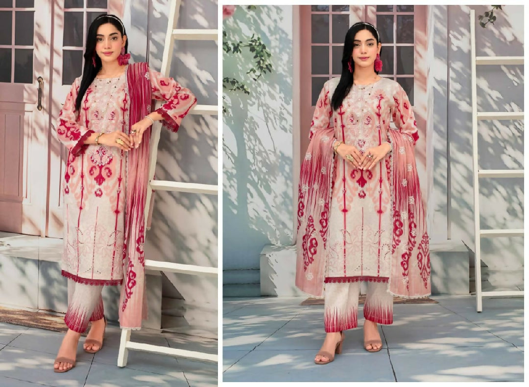 GULL - E - RUKH LAWN SUIT UNSTICHED