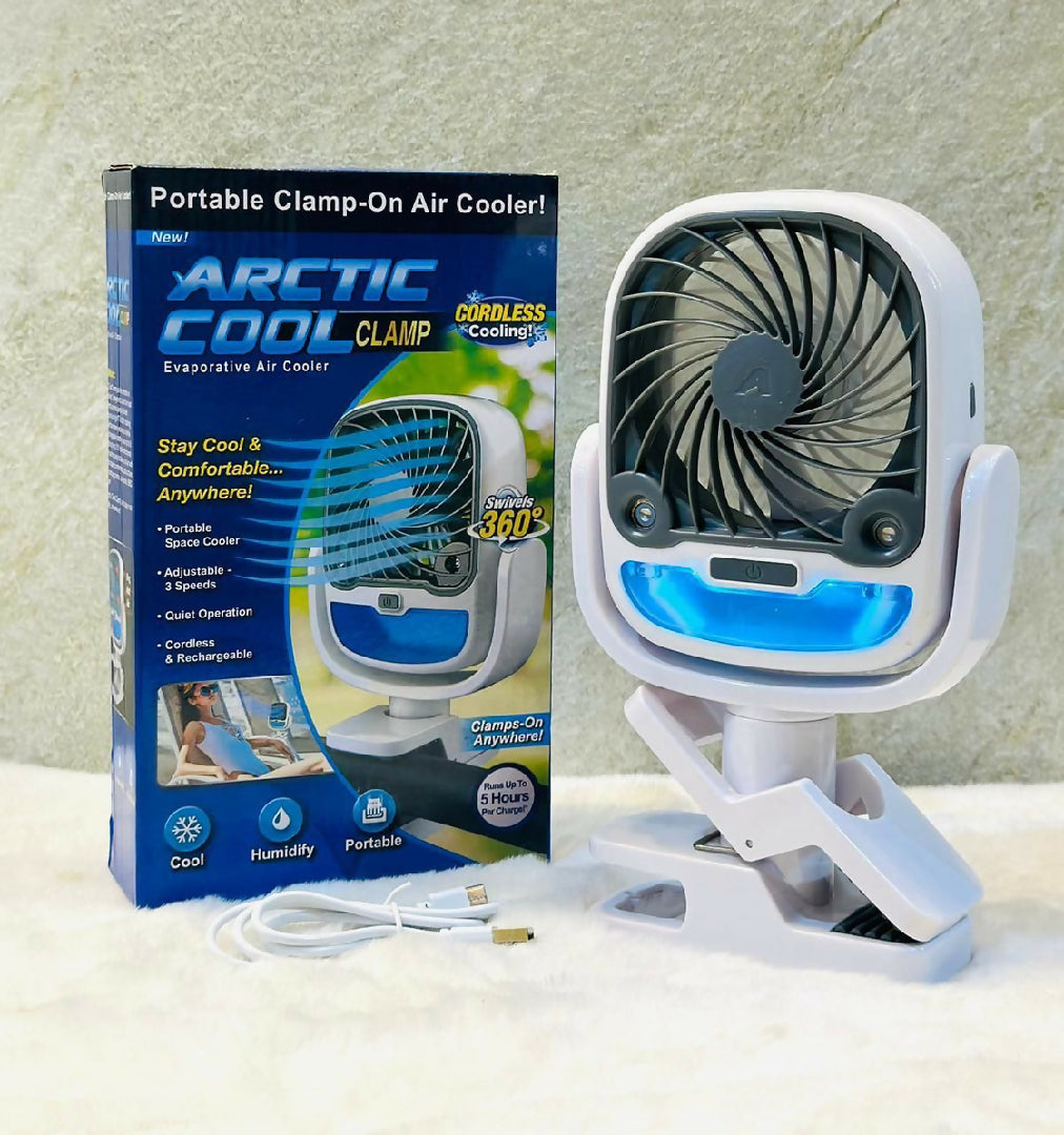 Desk fan standing stick air humidifier USB RGB 2in1