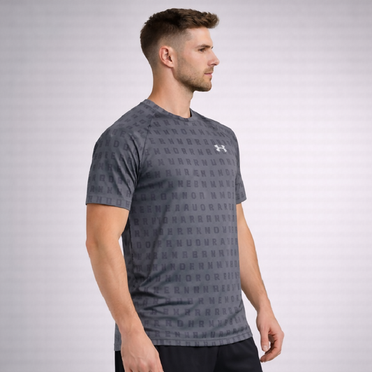 Mens Dry Fit Performance T Shirt Charcoal Grey