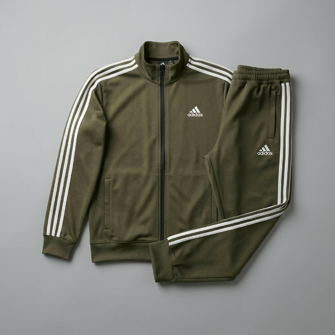 Luxury Mens 3 Stripe Scuba Tracksuit Set Ultra Soft Wrinkle Free Upper and Trouser